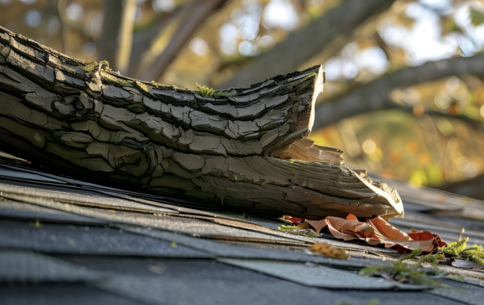 Stormschade aan dak